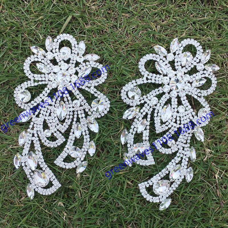 水晶公主鞋盒贴钻花衣服裙子胸花对花演出服钻花礼服貂皮衣腰部钻