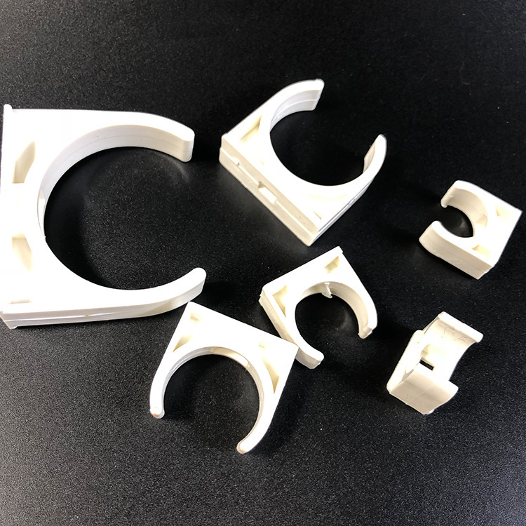厂家销售 pvc线管配件管夹 白色pvc线管管卡 u型塑料管夹 可批发