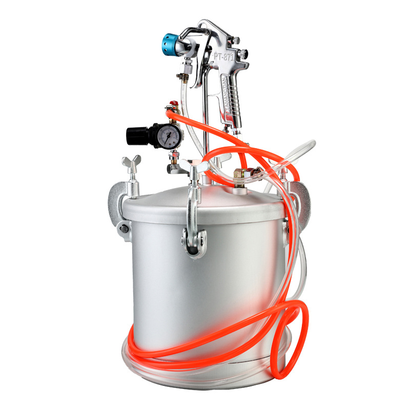10l水包水多彩漆喷枪大理石涂料真石漆喷枪外墙乳胶喷漆枪压力罐