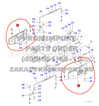 供应装载机配件 WA470-3发动机引擎边门421-54-24910