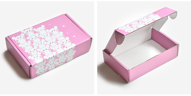 彩色飞机盒现货盒快递纸盒批发内衣包装盒服装纸箱瓦楞打包盒圣诞