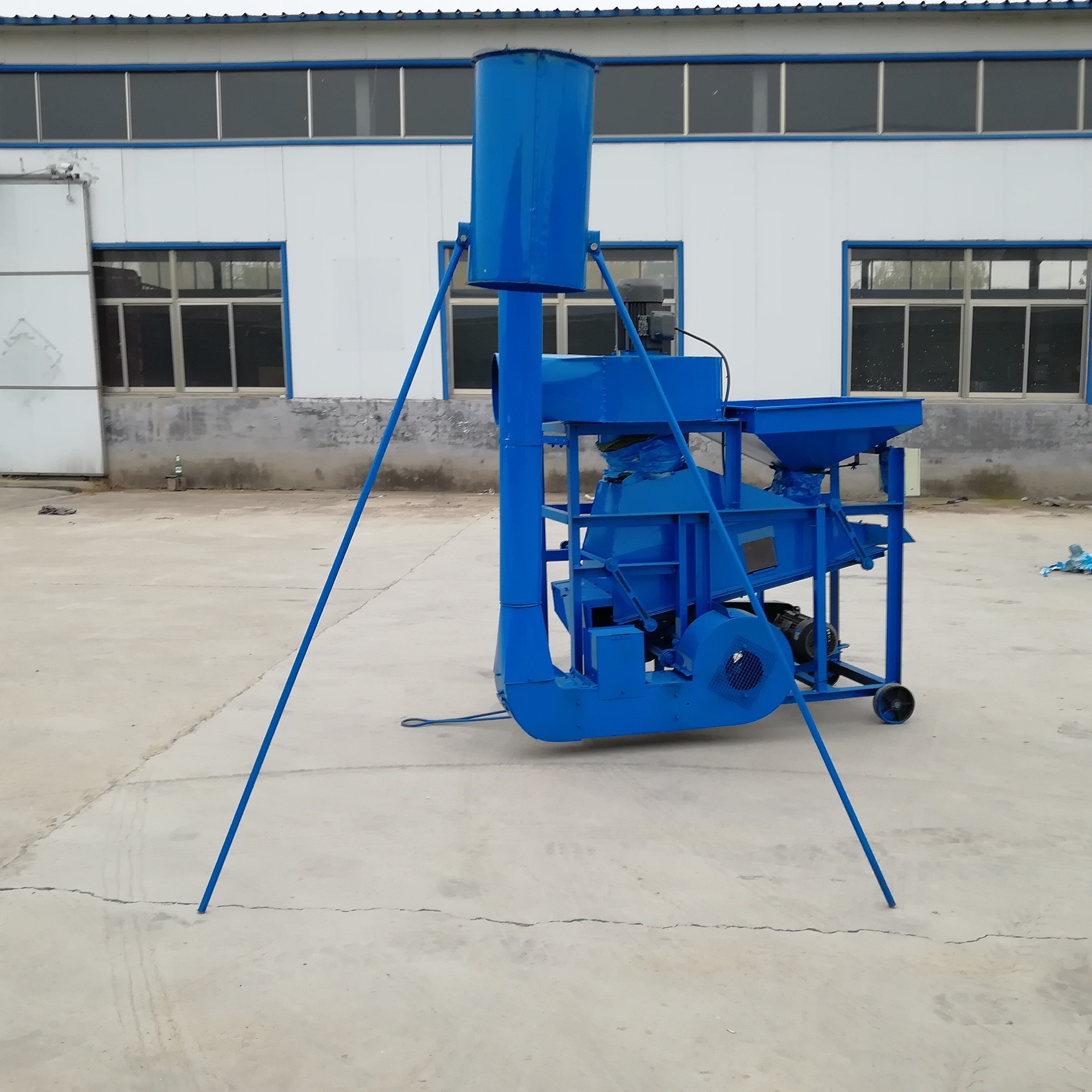 圣鲁牌花生去石机 大型花生果子除杂机 三相电高喷花生果去石机