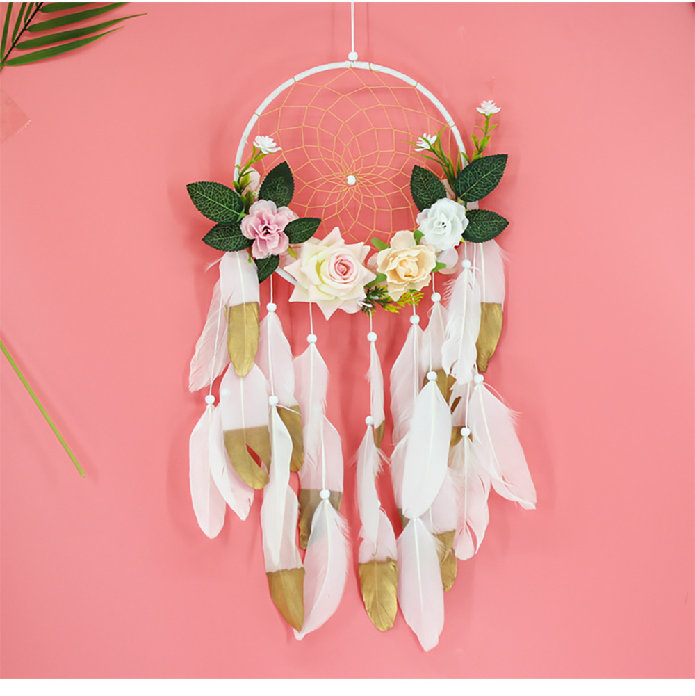 支持支付宝支持支付宝颜色彩色类别壁挂风格欧式规格粉色少女心捕梦网