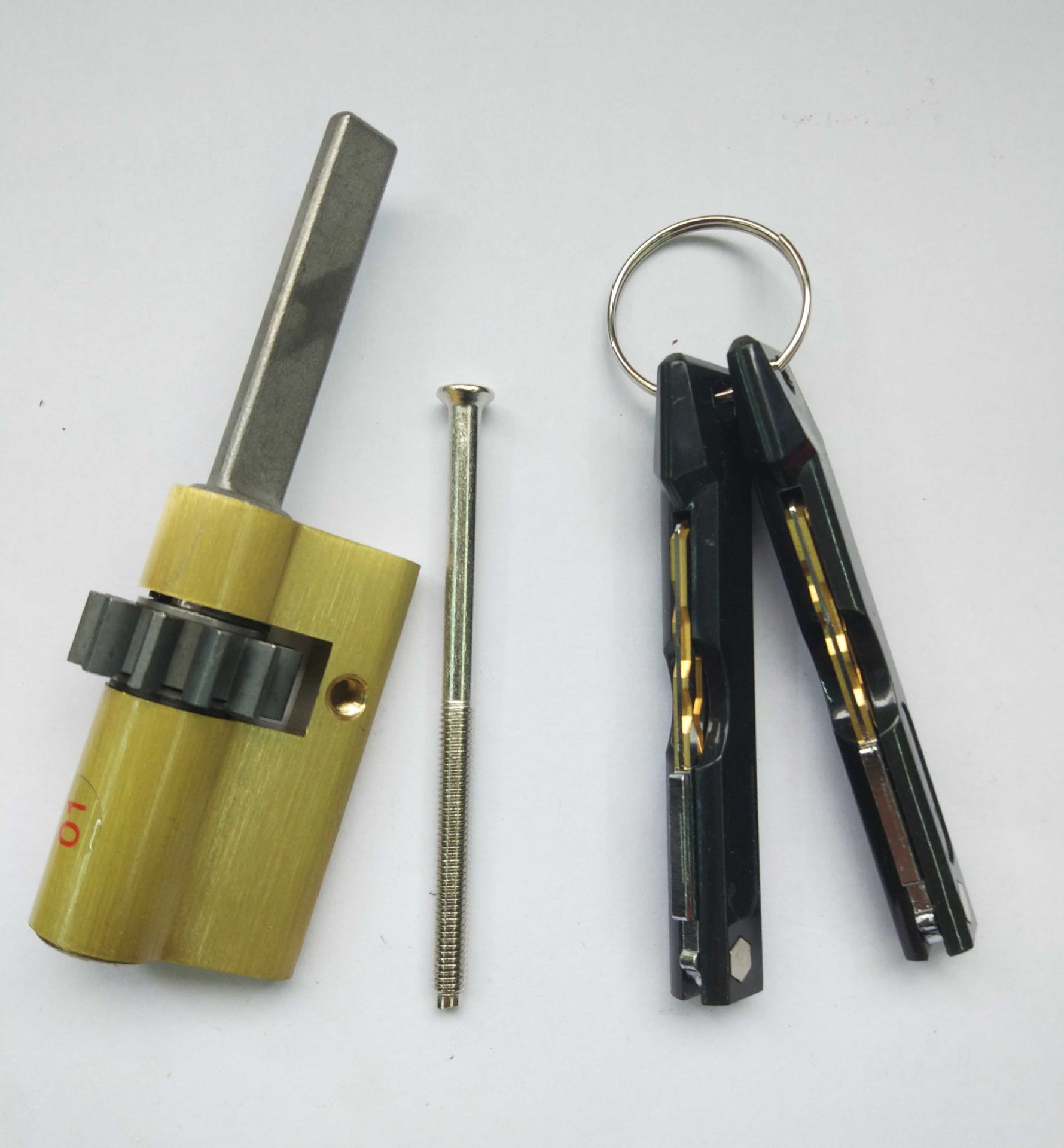 定 制产全自动锁芯c级八轨道锁芯11齿锁芯指纹锁芯智能锁芯双开