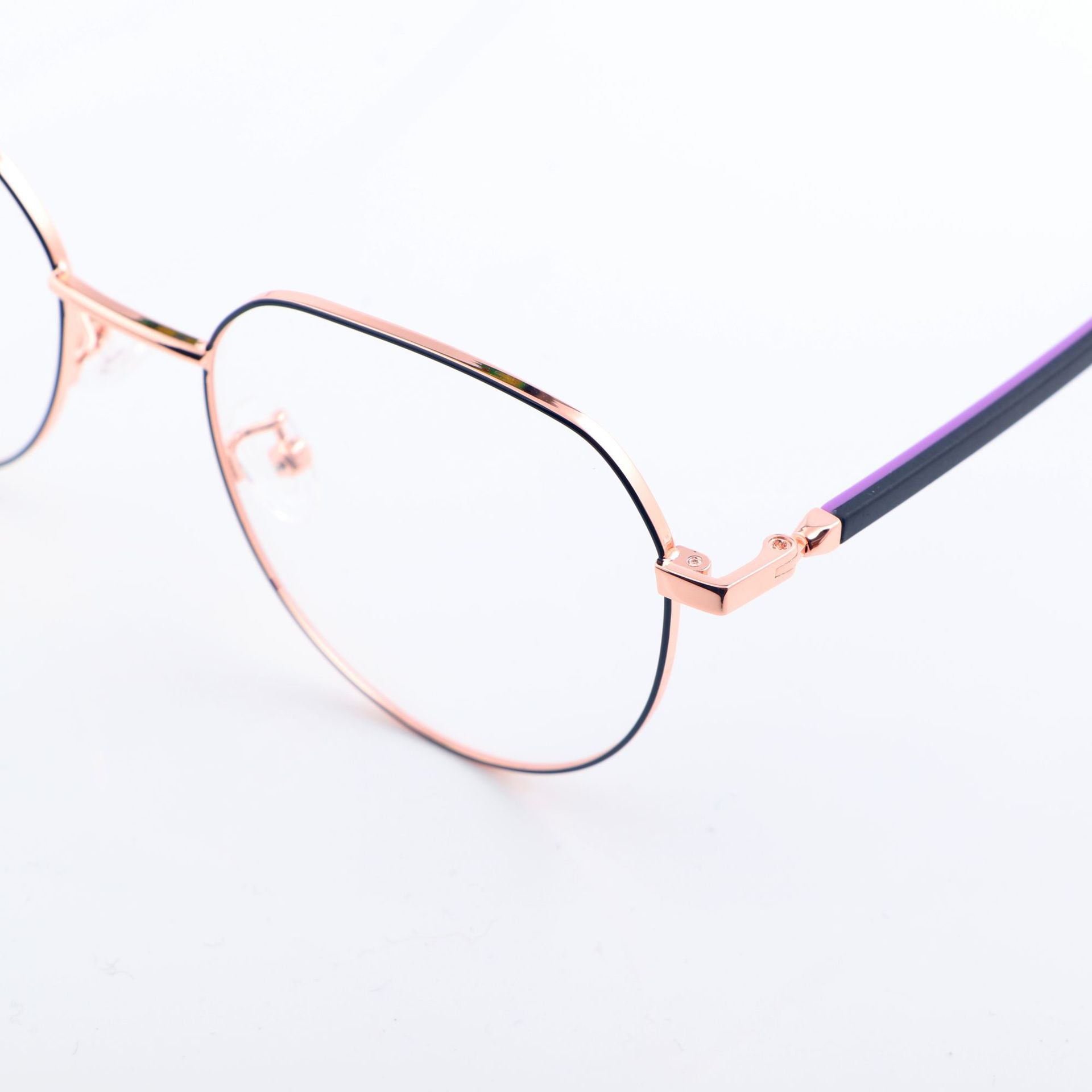 麦度新款金属多边形眼镜框 复古炫彩不规则近视眼镜框