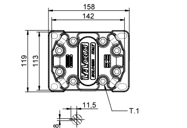 Vivoil Gear Pump XV-3P/21 Displacement 21.1CC/Rev Order...