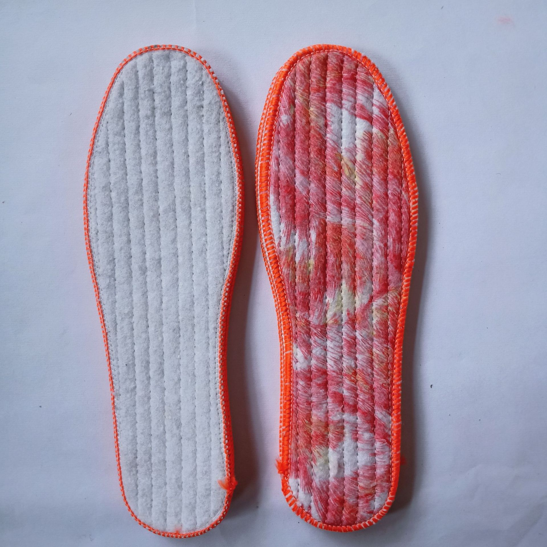 厂家直销批发红凤尾鞋垫保暖蓄热护足加厚鞋垫量大从优鞋厂定做