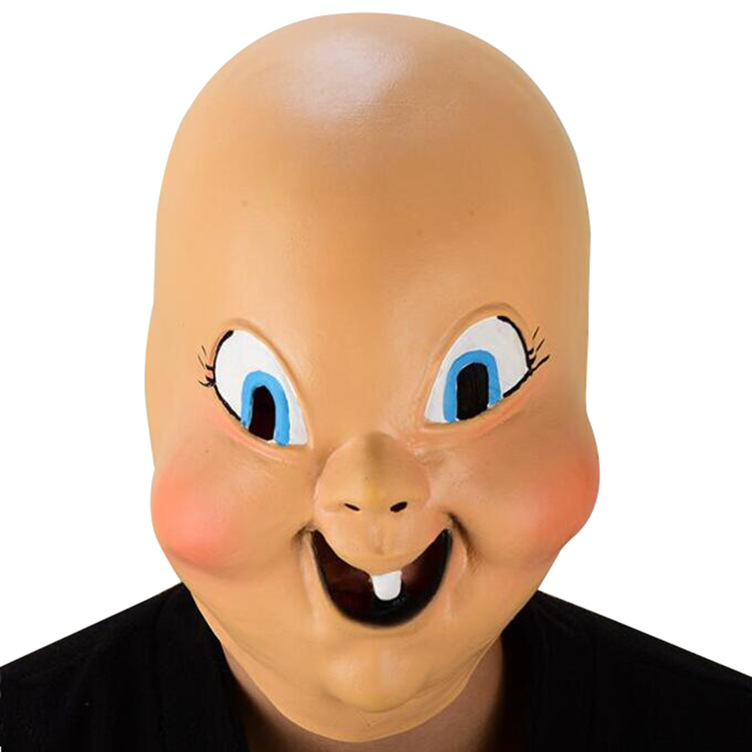 忌日快乐面具万圣节乳胶头套派对酒吧假面舞会影视道具