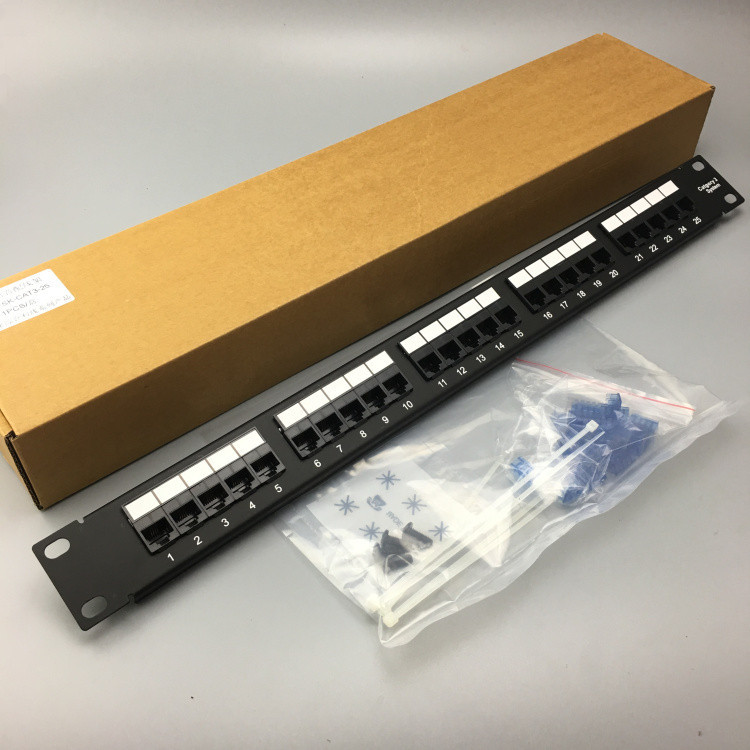 25口电话配线架 25口语音配线架 高镀金 rj11模块电话架