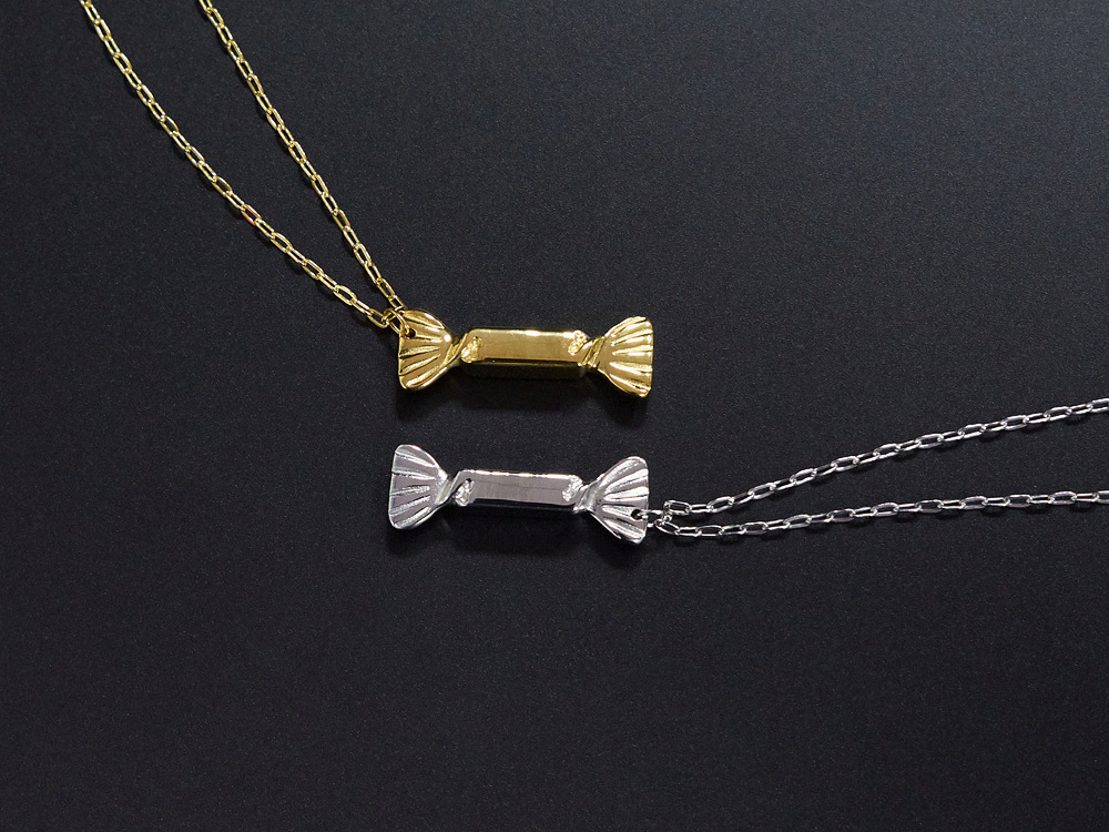 ins日韩时尚钛钢糖果项链 潮人男女吊坠街头个性百搭长款毛衣链子