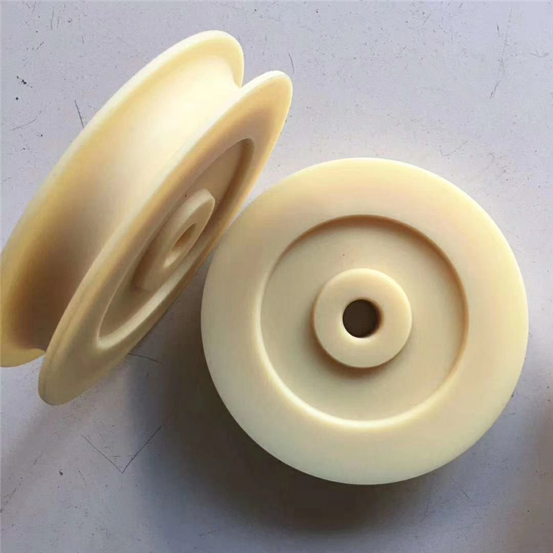 尼龙轮 u型槽起重尼龙滑轮 塔吊尼龙滑轮塔机配件