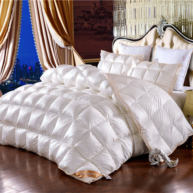 出口日本羽绒被95白鹅绒冬被被子被芯鸭绒被双人加厚正品特价清仓