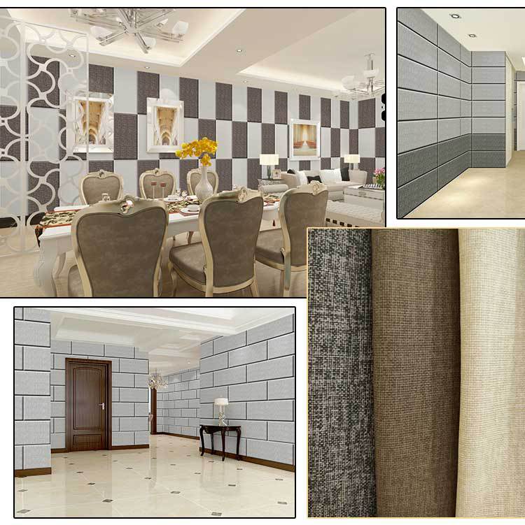 批发吸音布艺软包酒店墙面皮革墙体防撞防水阻燃护墙板材软护墙