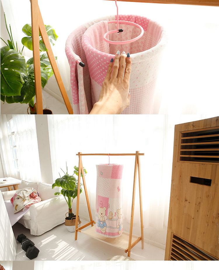 抖音晒被神器圆形金属不锈钢阳台晒床单被子蜗牛晾衣架螺旋式衣架