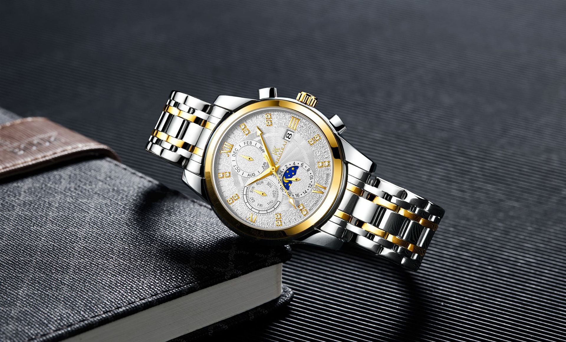 瑞士【weisikai/威斯凯】时尚男士手表多功能全自动机械表手表男