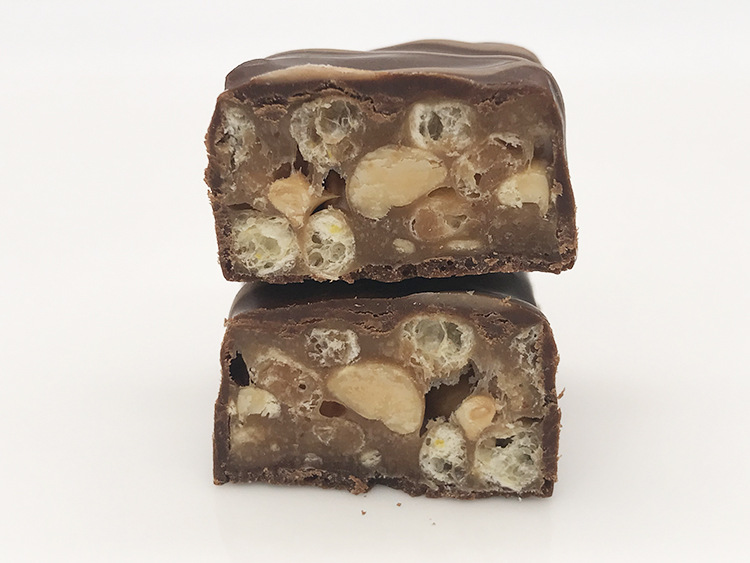 俄罗斯进口斯拉夫牌三颗榛子巧克力1000g涂层花生夹心休闲零食糖