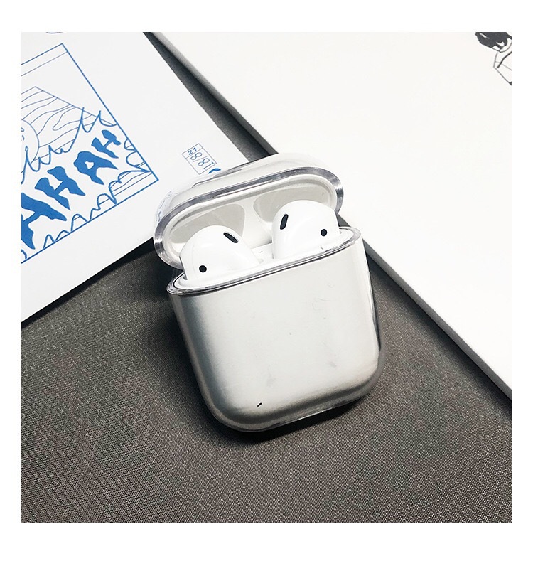 适用airpods pro蓝牙耳机pc素材 airpods1/2代透明硬壳pc保护套