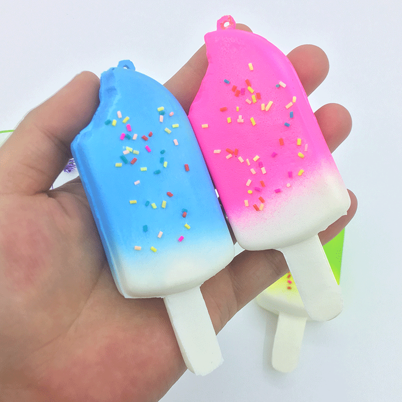 squishy慢回弹小雪糕pu慢回弹仿真雪糕解压玩具挂件糖果咬口雪糕
