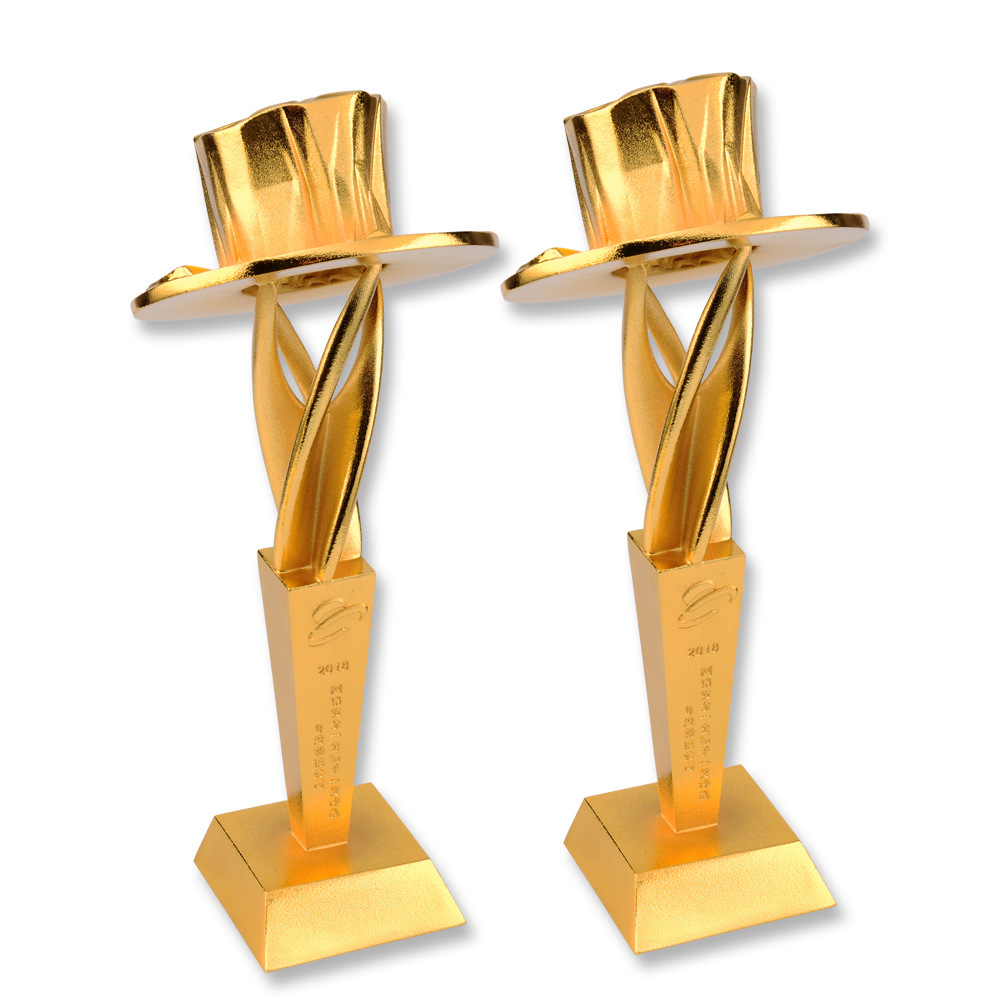 创意合金电镀奖杯金属个性定制比赛颁奖奖杯制作加工订做奖牌纪念