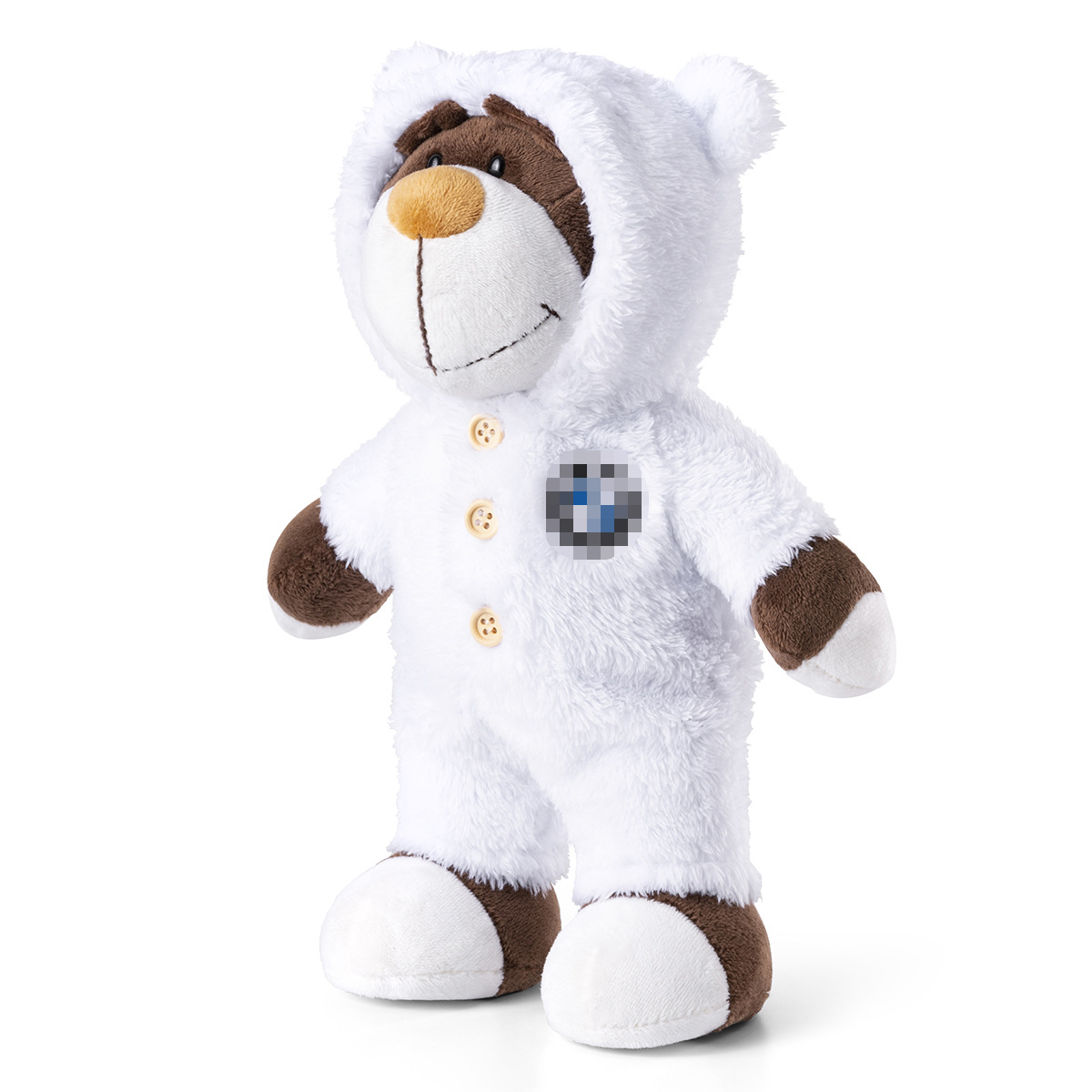 潮玩机车熊毛绒公仔车迷ins拉力熊摩旅小熊4s店汽车车标礼品批发