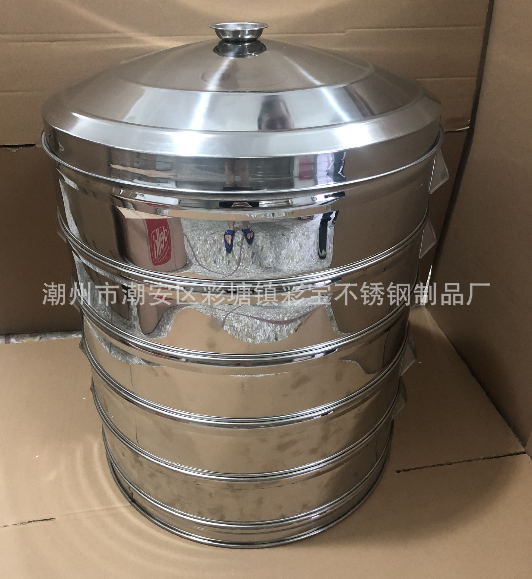 直销不锈钢蒸笼 无磁加厚加高条形/冲孔大蒸锅 蒸包子馒头蒸笼
