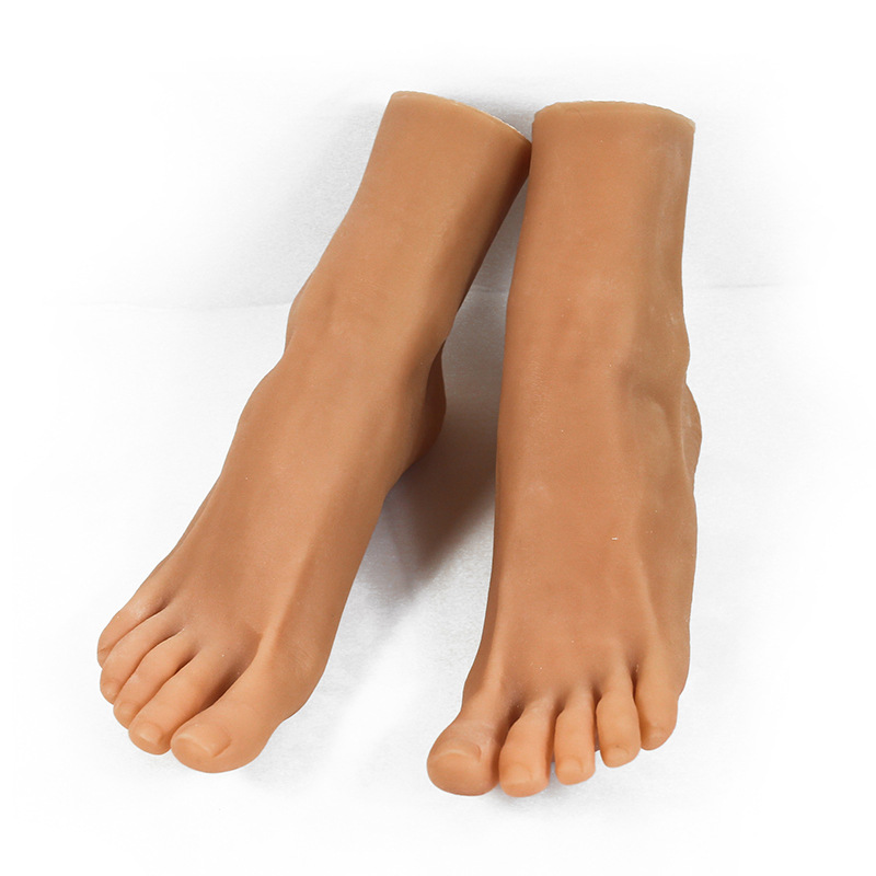 仿真足模真人模特道具模型硅胶倒模女脚模袜子道具丝袜拍照3713