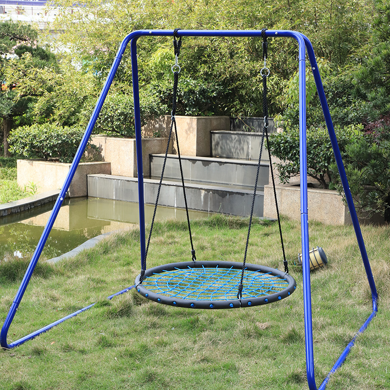 厂家直销户外圆形网状吊绳秋千批发儿童休闲eva圆盘摇摆吊床定制