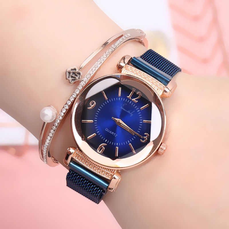 Amazon Hot Selling Watch New Gradient Color Trend Watch Women's Fashion Casual All-Match Watch Quartz Watch