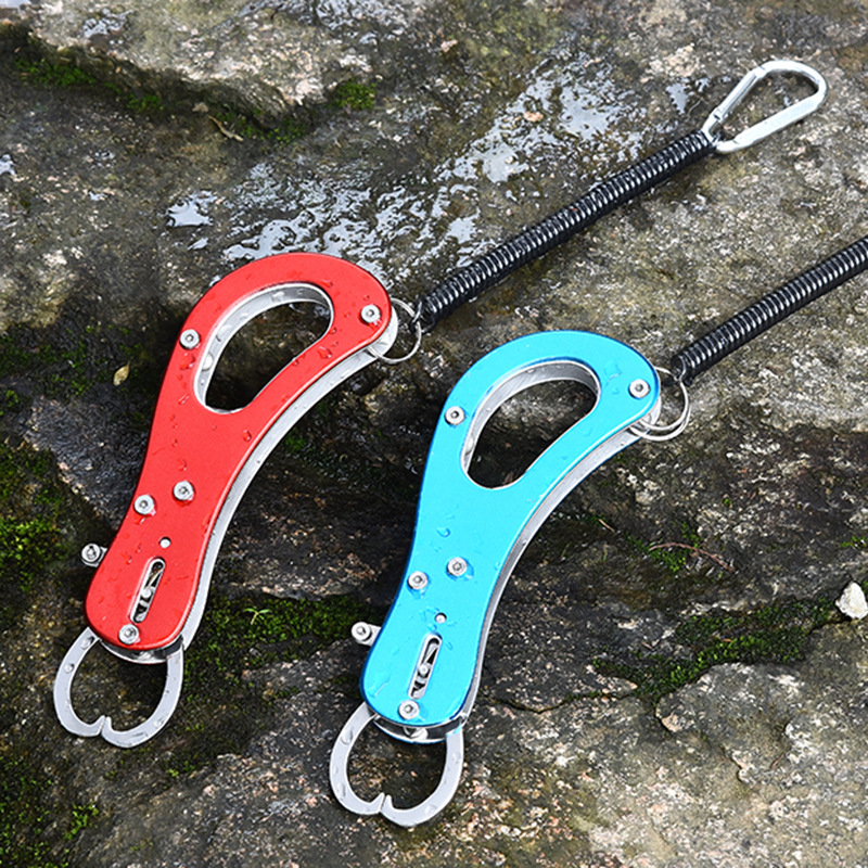 防锈控鱼器不锈钢控鱼钳指板式鱼嘴钳路亚鱼嘴夹起鱼器抓鱼钳子