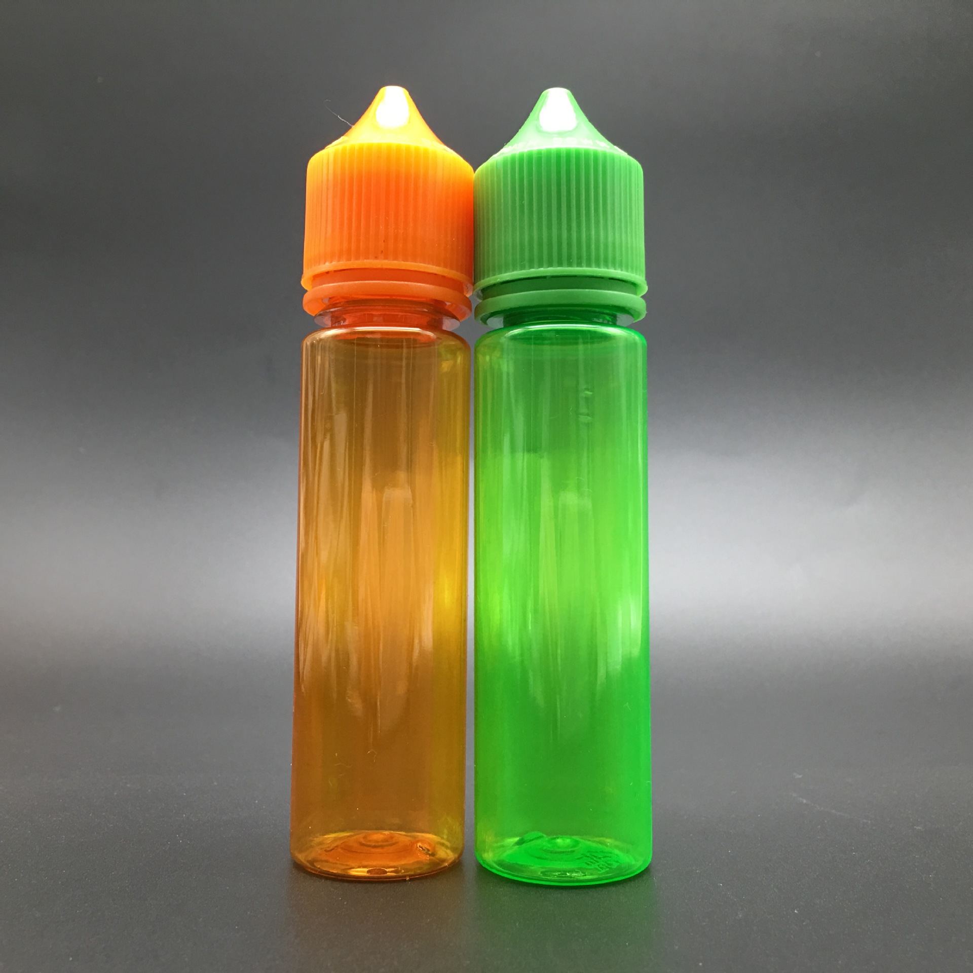 2019厂家新款60ml大猩猩电子烟油瓶 防盗压旋盖笔杆式烟油瓶定制