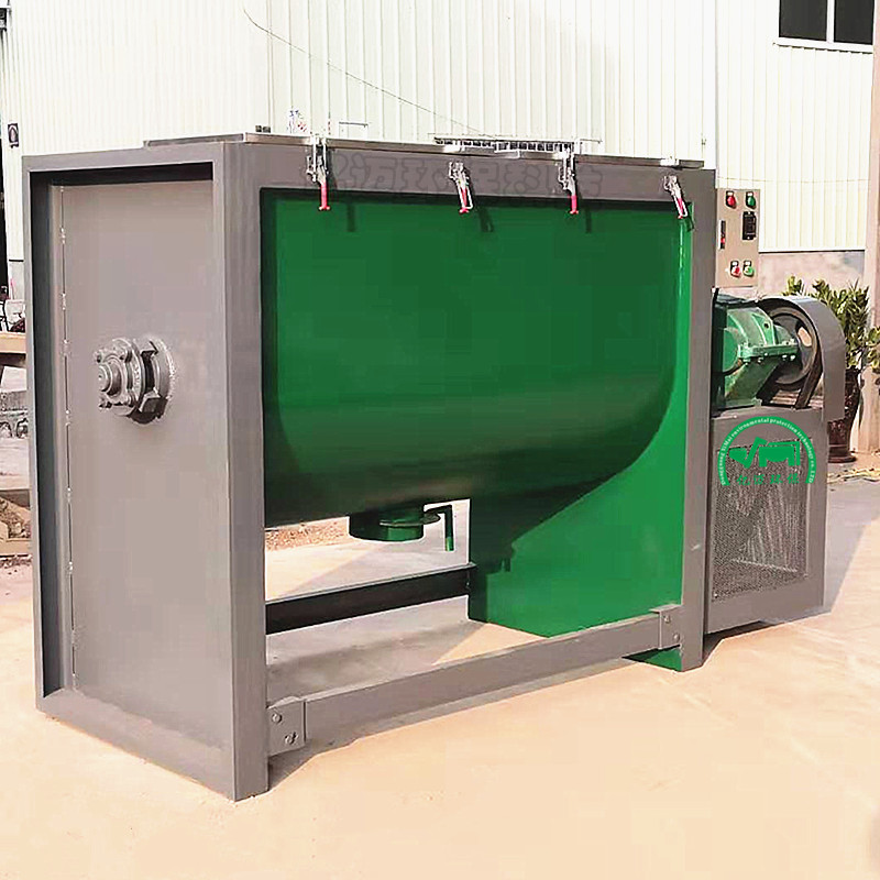 污泥挤压干燥混合搅拌机污泥螺旋挤干加热混料机炭粉搅拌机