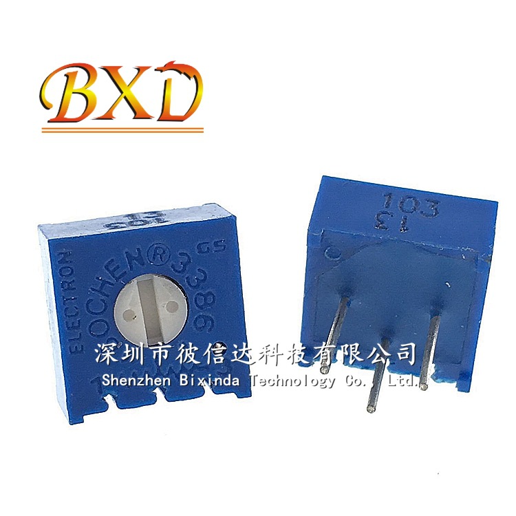 3386p单圈精密电位器5k 3386p-1-502 电位器 顶调 可调电阻p502