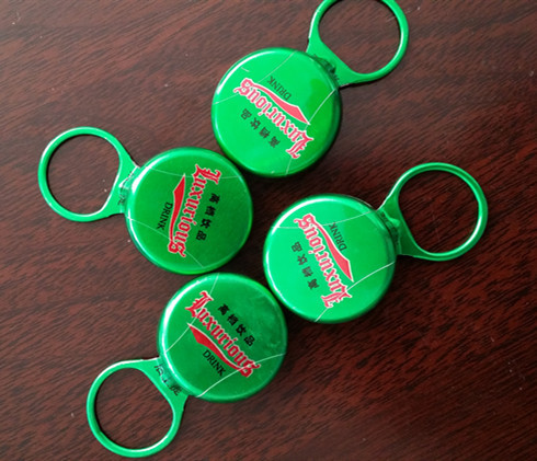 加工定制啤酒瓶拉环盖,单侧拉铝制盖子拉环铝盖厂家直销拉环盖