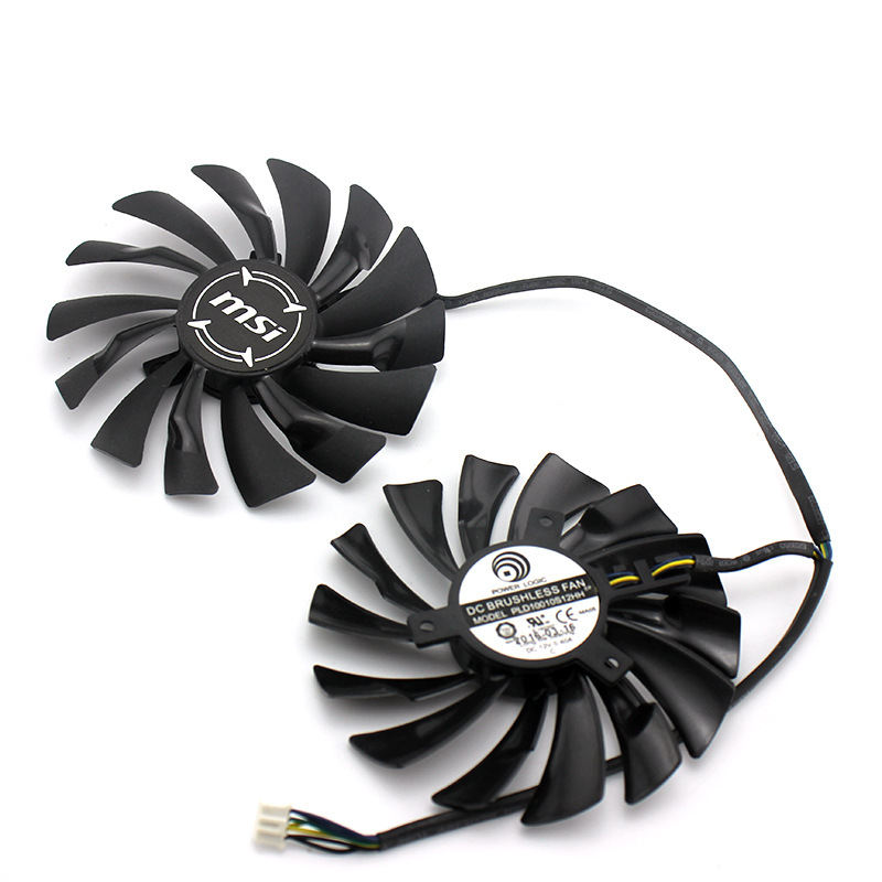 适用于微星p104-100显卡散热风扇pld10010s12hha算力卡计算卡风扇