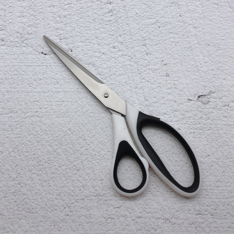 5寸办公用剪刀 裁缝布剪服装剪 不锈钢裁布剪 橡塑柄
