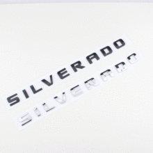 适用于雪佛兰Silverado车标改装英文SILVERADO车身尾门改装标车贴