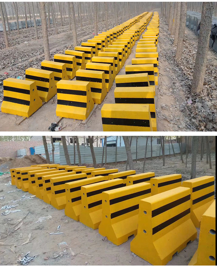 厂家直销 水泥隔离墩 交通公路防撞设施 小区道路混凝土水马护栏