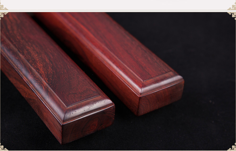 印度小叶紫檀镇尺镇纸老料对开长方形压方收藏镇纸文房四宝定制款