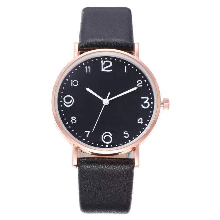 Simple Digital Surface Ultra-Thin Shell Alloy Belt Watch Multi-Color Surface Heel Ribbon Fashion Women's Watch Quartz Watch