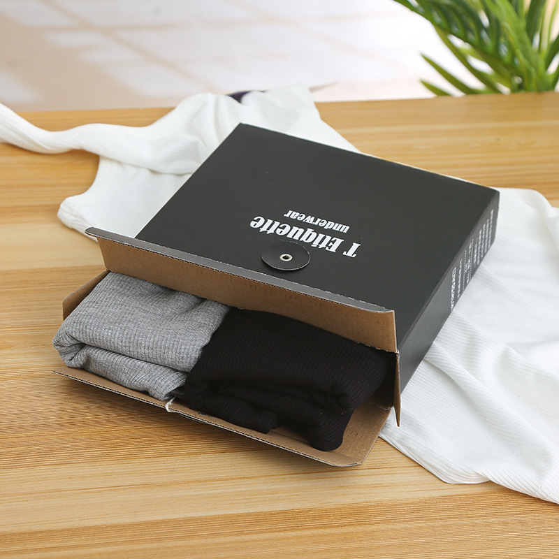 Universal Folding Paper Box Socks Underwear Packing Box Sealing Socks Gift Box Corrugated Paper Box Factory Wholesale
