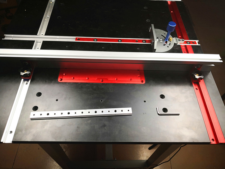 木工滑槽限位器滑条导轨推把电圆锯倒装台木工工作台diy改装