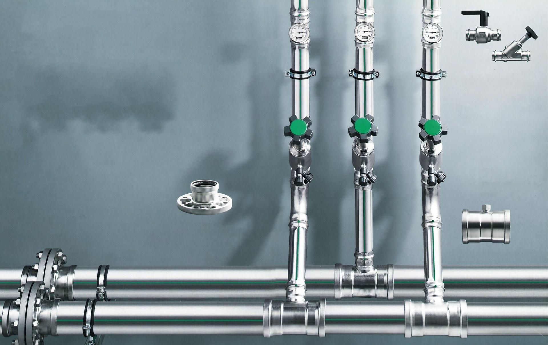 国标304不锈钢水管Ⅰ系列dn15 16*0.8厂家 精品卡压管件