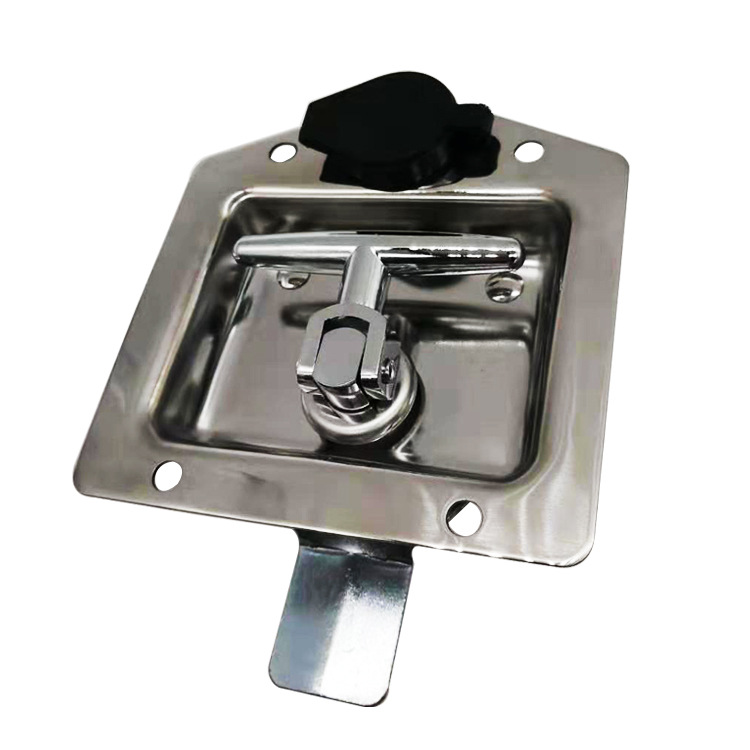 供应厢式汽车平面锁集装箱房车锁工程车锁拖车304不锈钢面板锁885