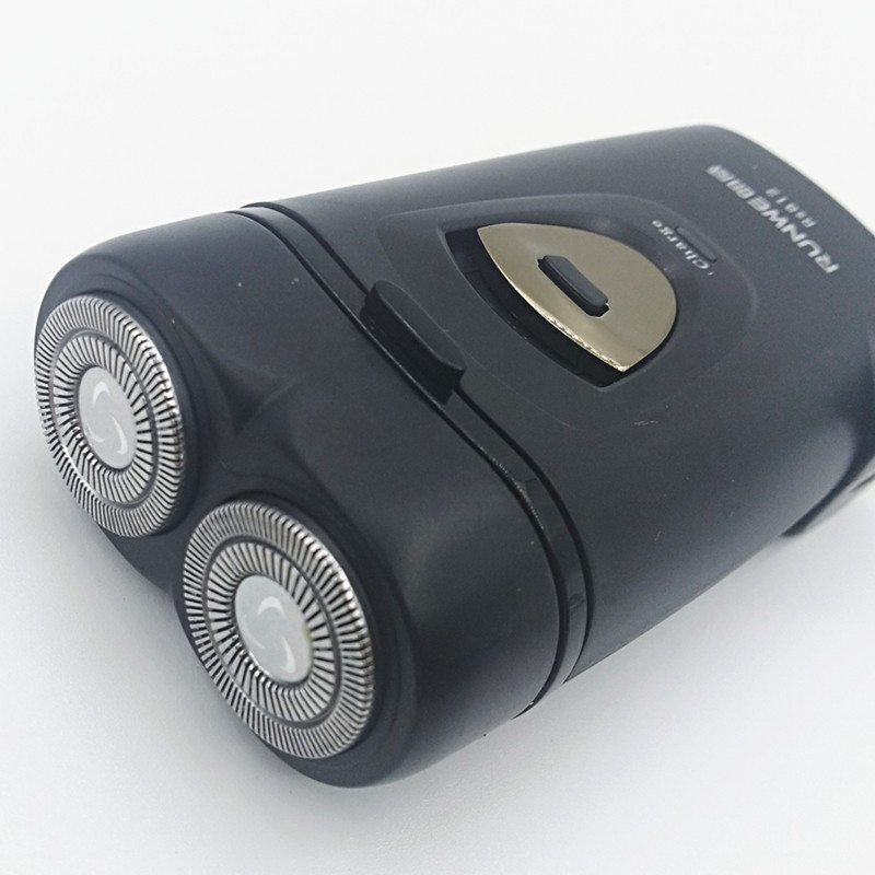 朗威充电式电动剃须刀rs812旋转式二刀头rs813男士刮胡刀runwe