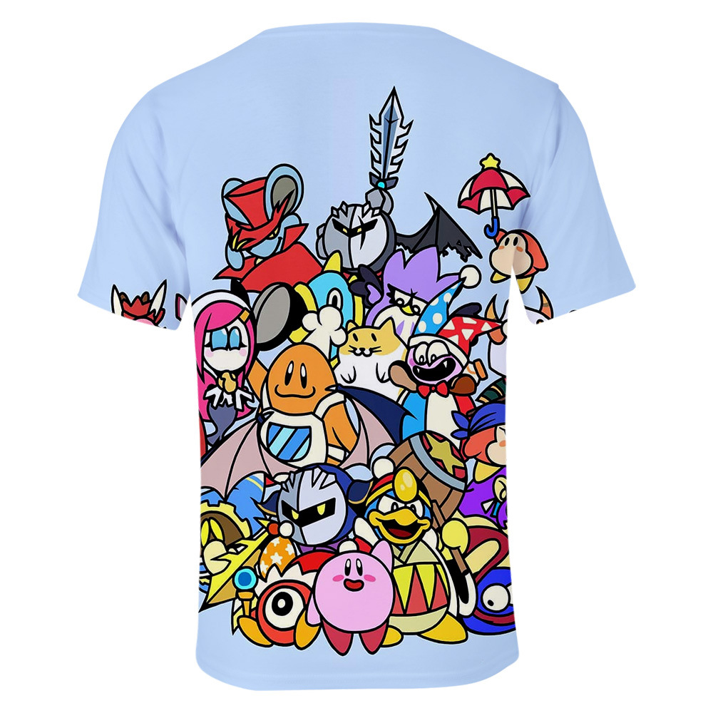 夏季 电子游戏系列 星之卡比 kirby 3d彩印短袖t恤衣服潮流潮
