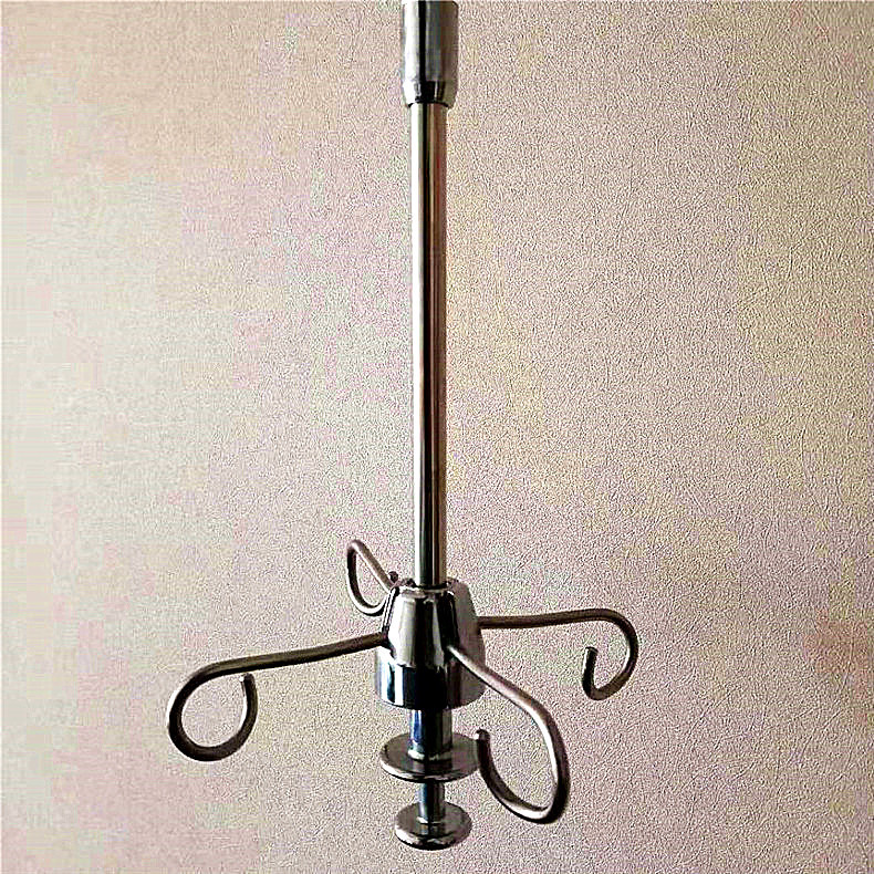 豪华电镀输液吊杆医院伸缩输液吊架可伸缩吊液杆不锈钢点滴架