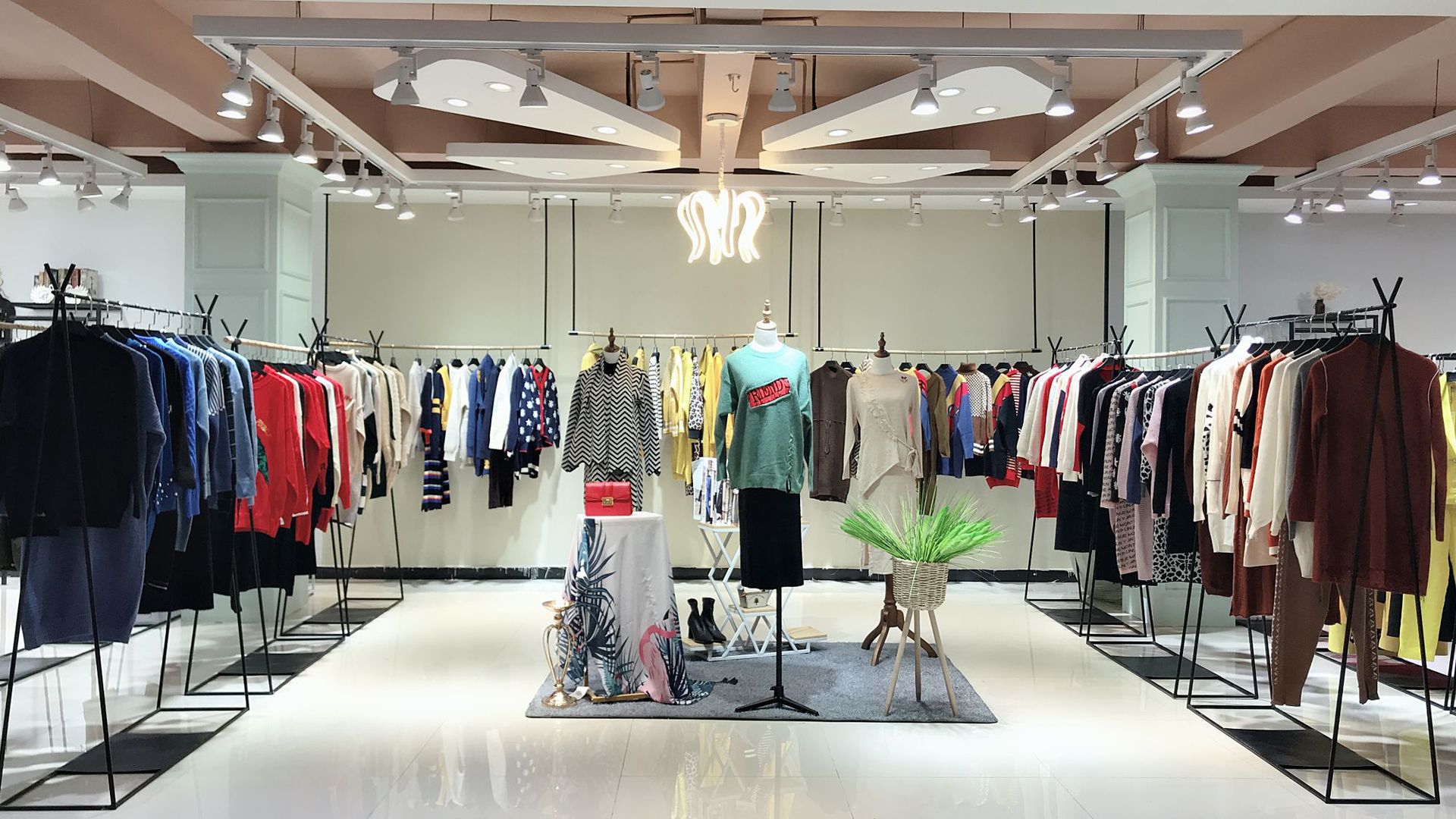 布石2019秋冬 双面绒毛衣羊绒针织衫品牌折扣女装尾货批发 艾利欧