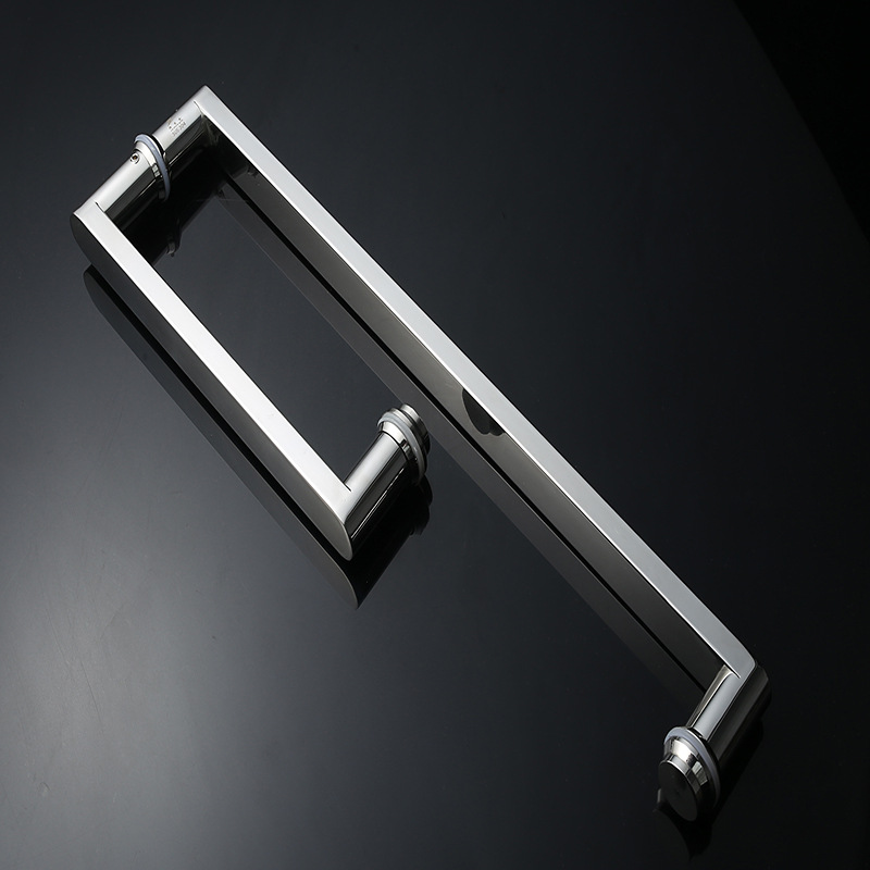厂家直销玻璃门浴室拉手 方形淋浴房把手 方管扶手 卫浴五金配件