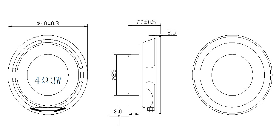 5寸圆形16芯小音响喇叭黑亮帽扬声器