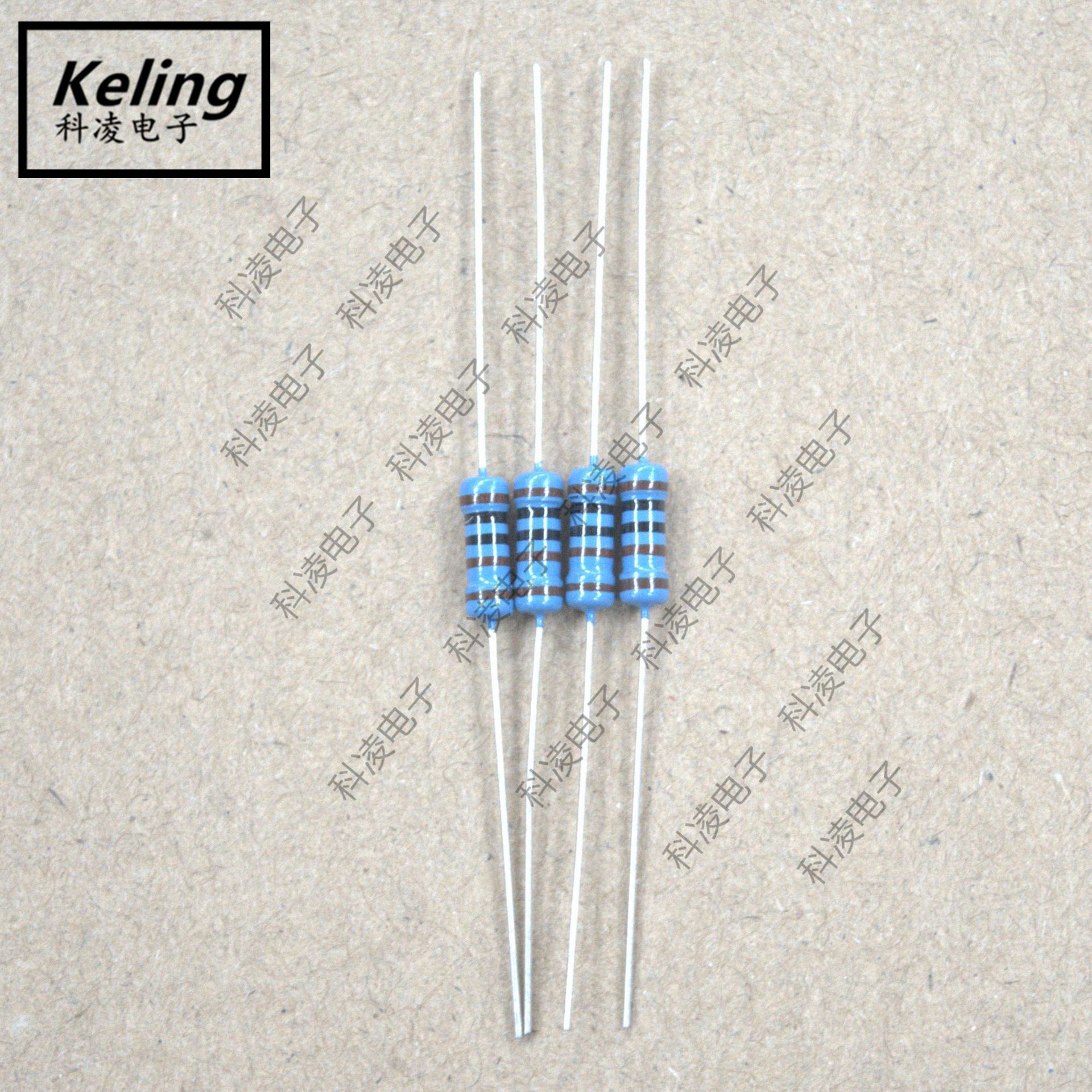 5w金属膜电阻 色环电阻 1k 1% (1袋200个)